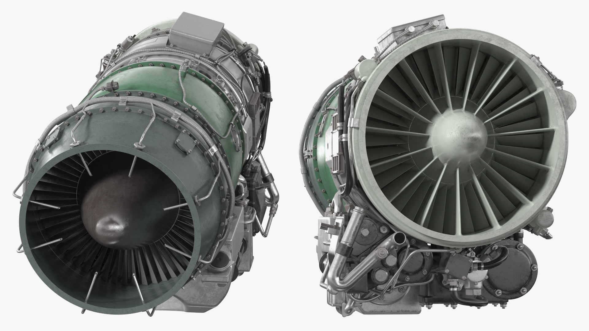 Jet Engine Turbine J85 3D