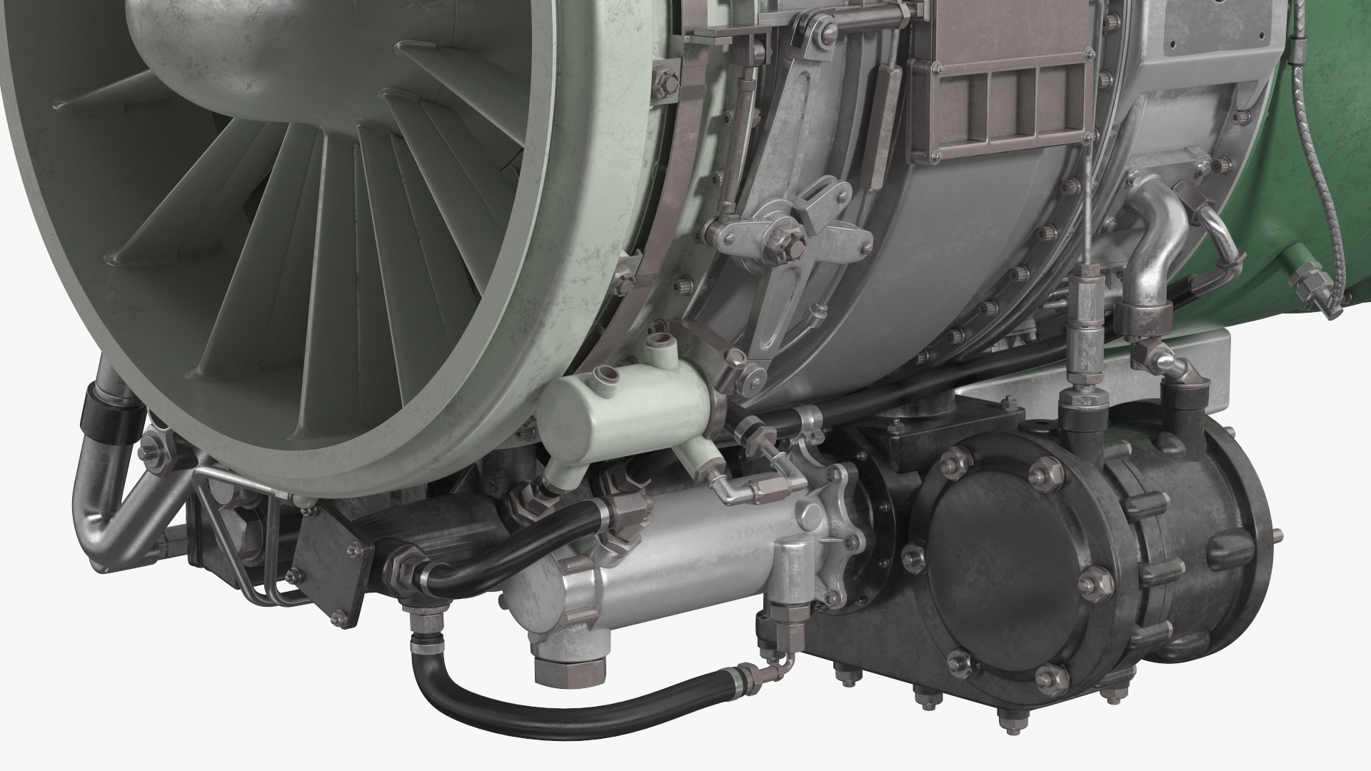 Jet Engine Turbine J85 3D