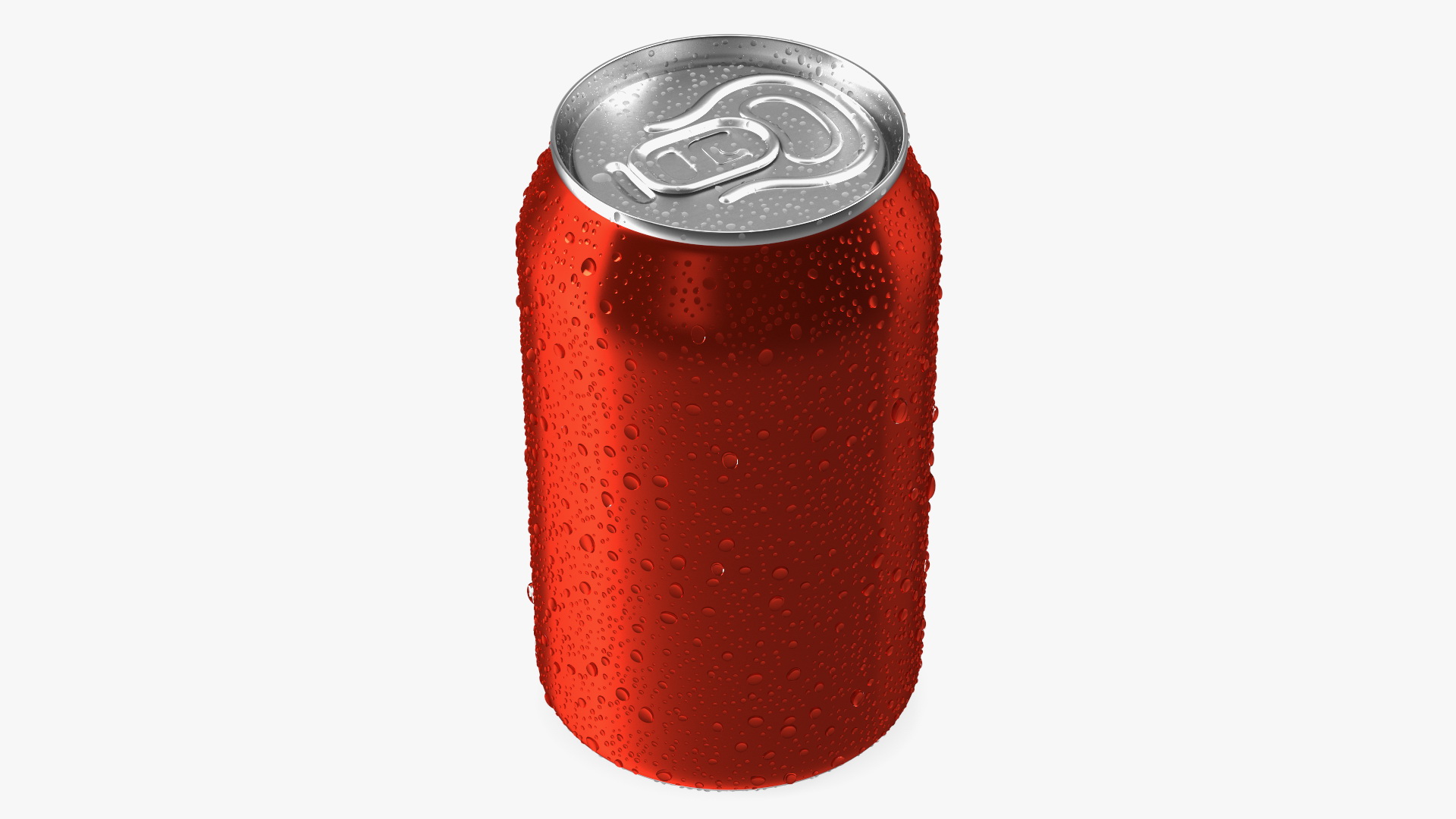 Drink Soda Can with Water Droplets Red 330ml 3D model