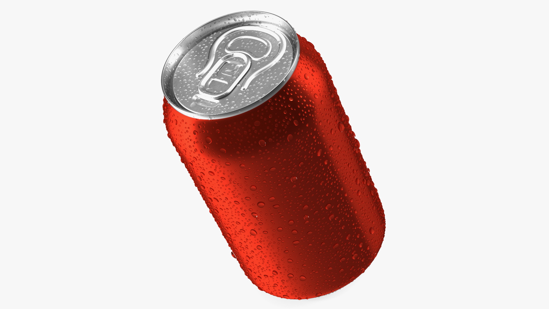 Drink Soda Can with Water Droplets Red 330ml 3D model