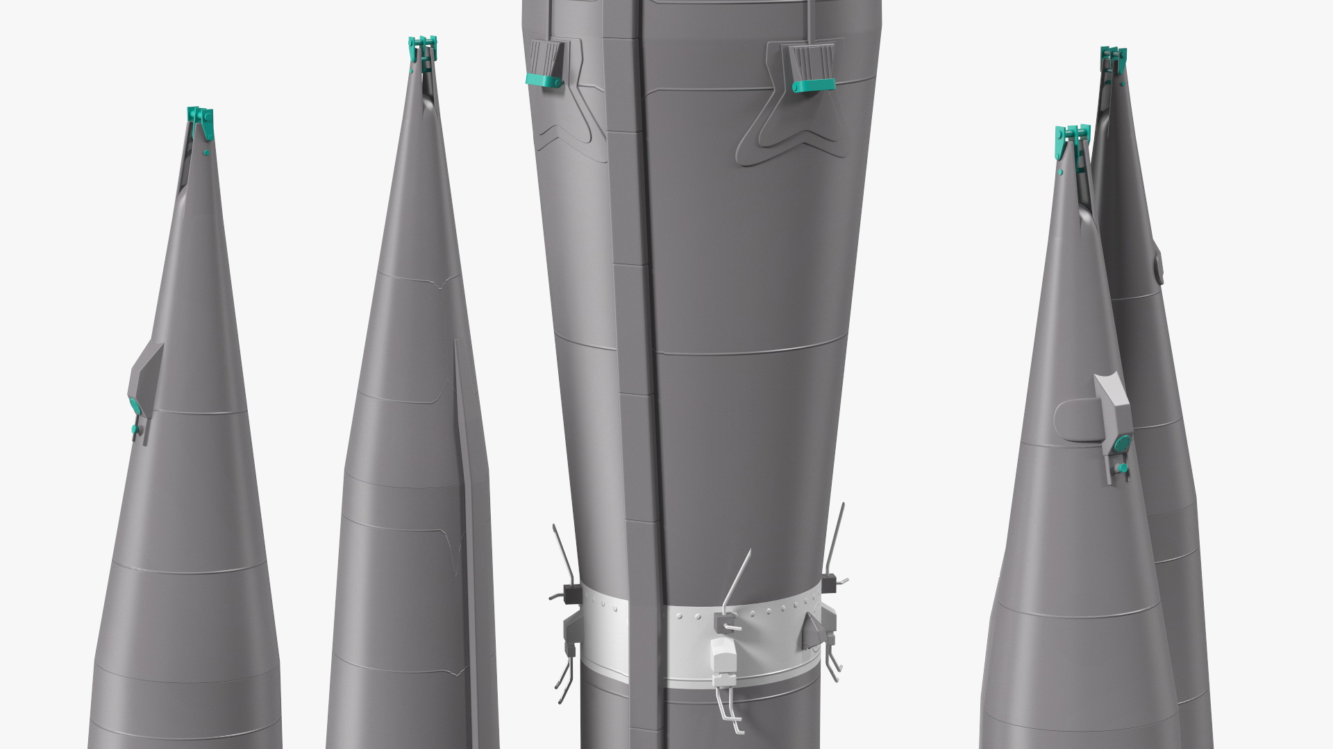 3D Orbital Launch Vehicle Main Parts model