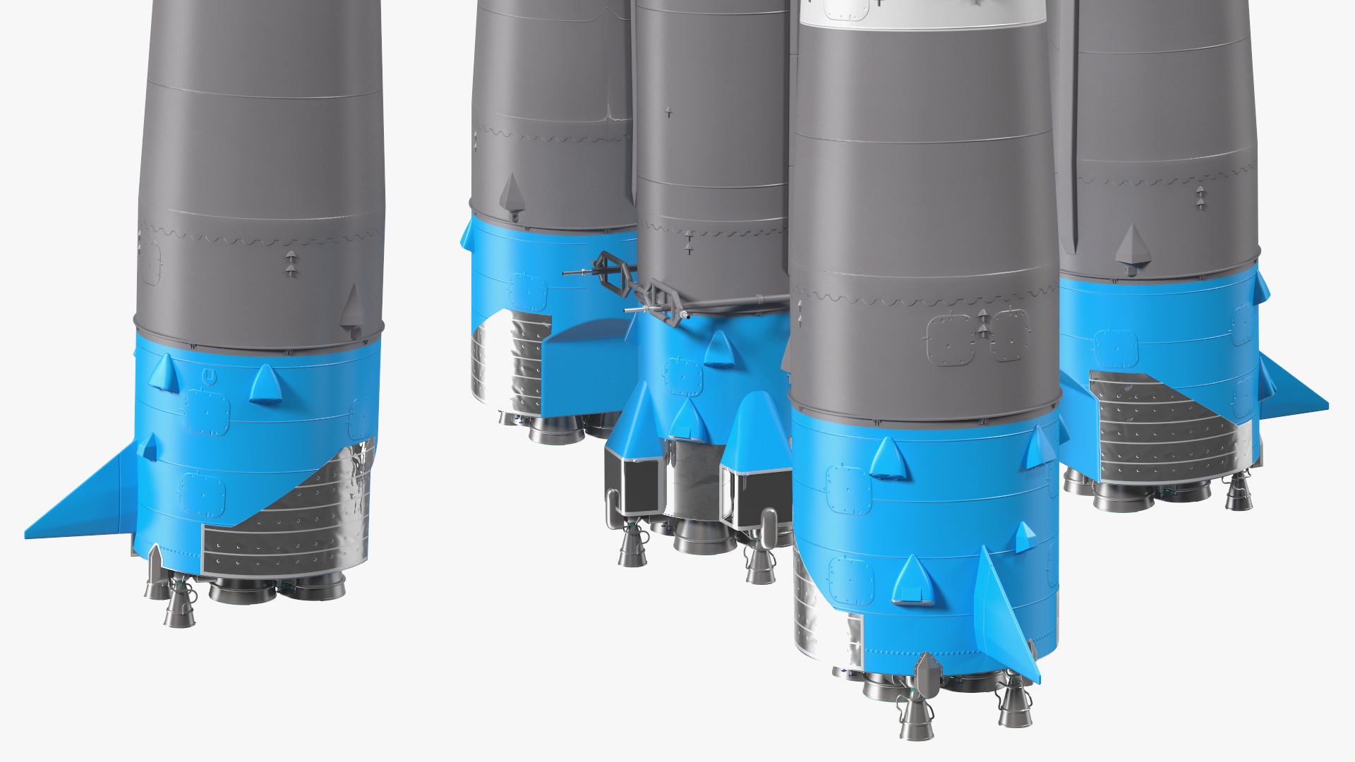 3D Orbital Launch Vehicle Main Parts model