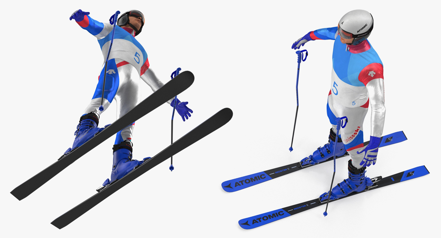 Downhill Olympic Skier 3D