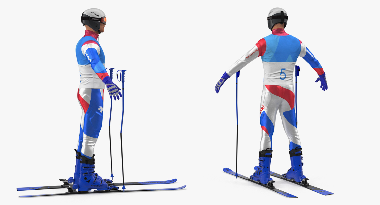 Downhill Olympic Skier 3D