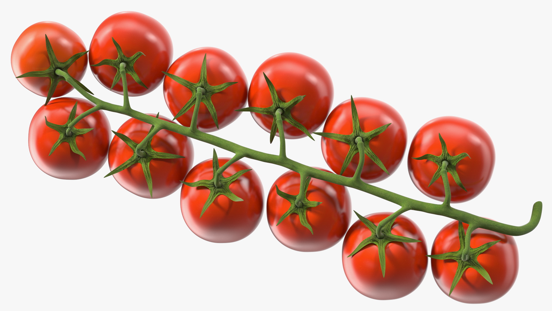 Cherry Tomatoes on the Vine 3D