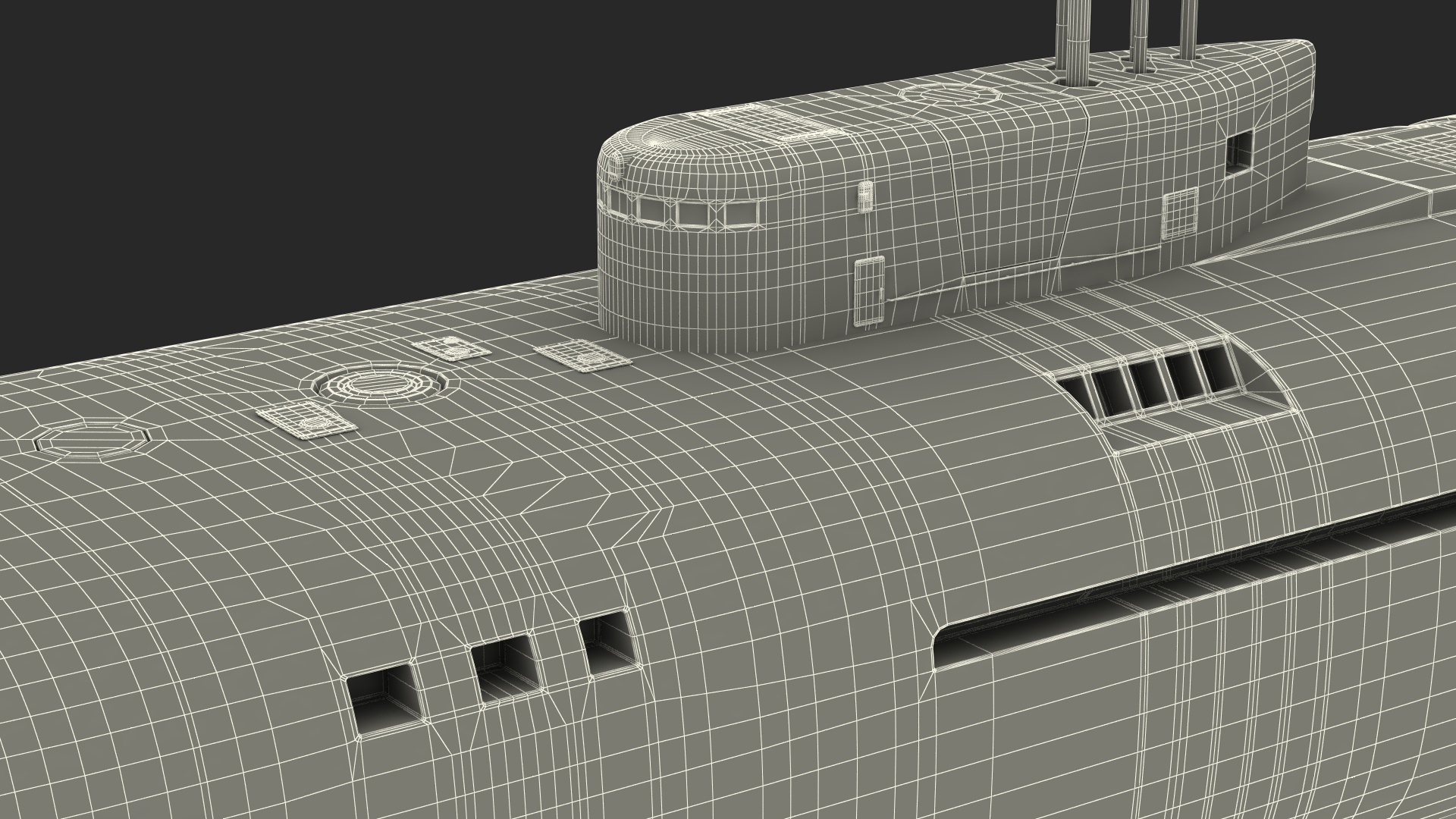 3D model Submarine Belgorod K-329 OSCAR II Rigged