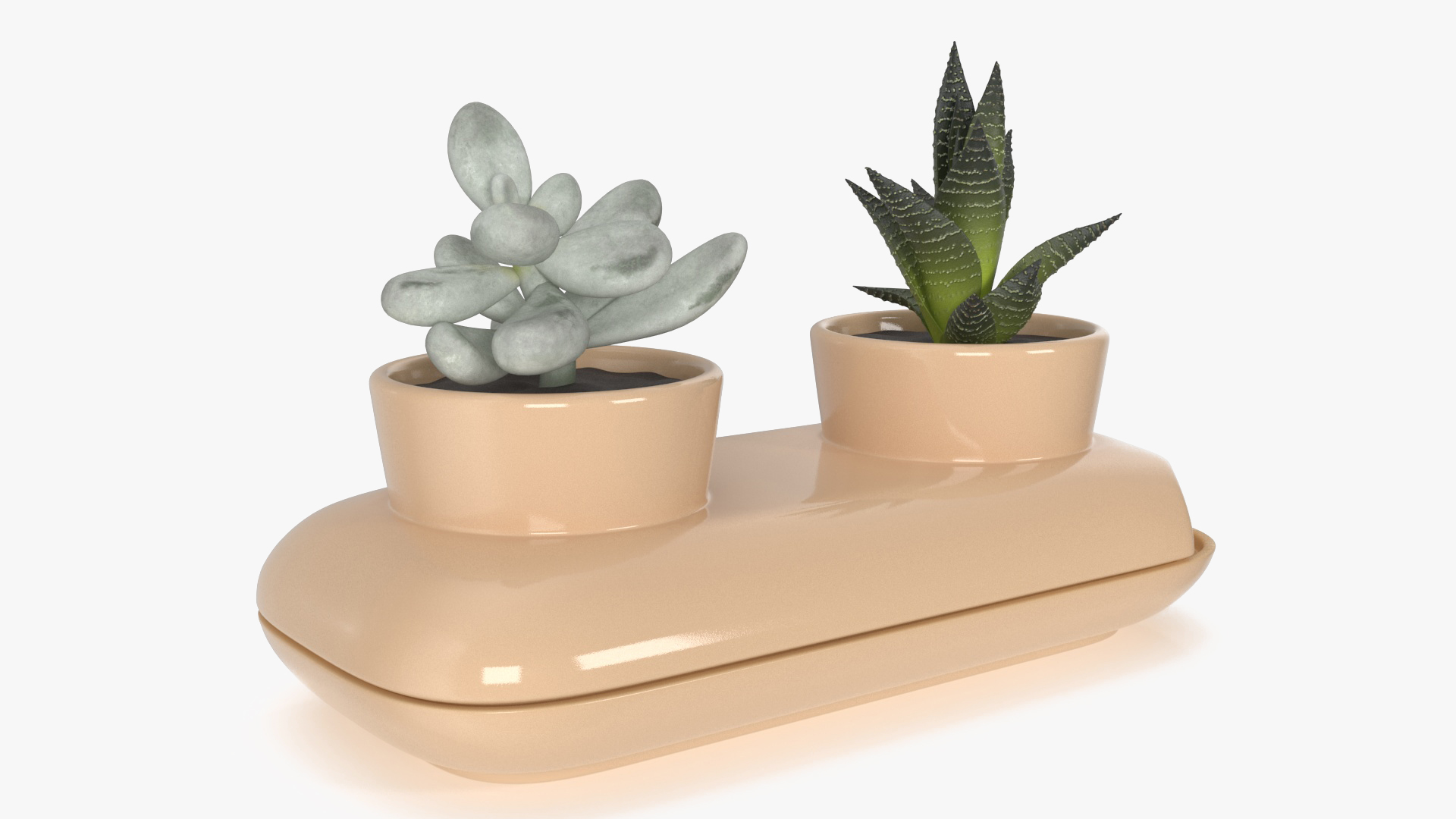 3D model Sagaform Double Herb Pot Beige