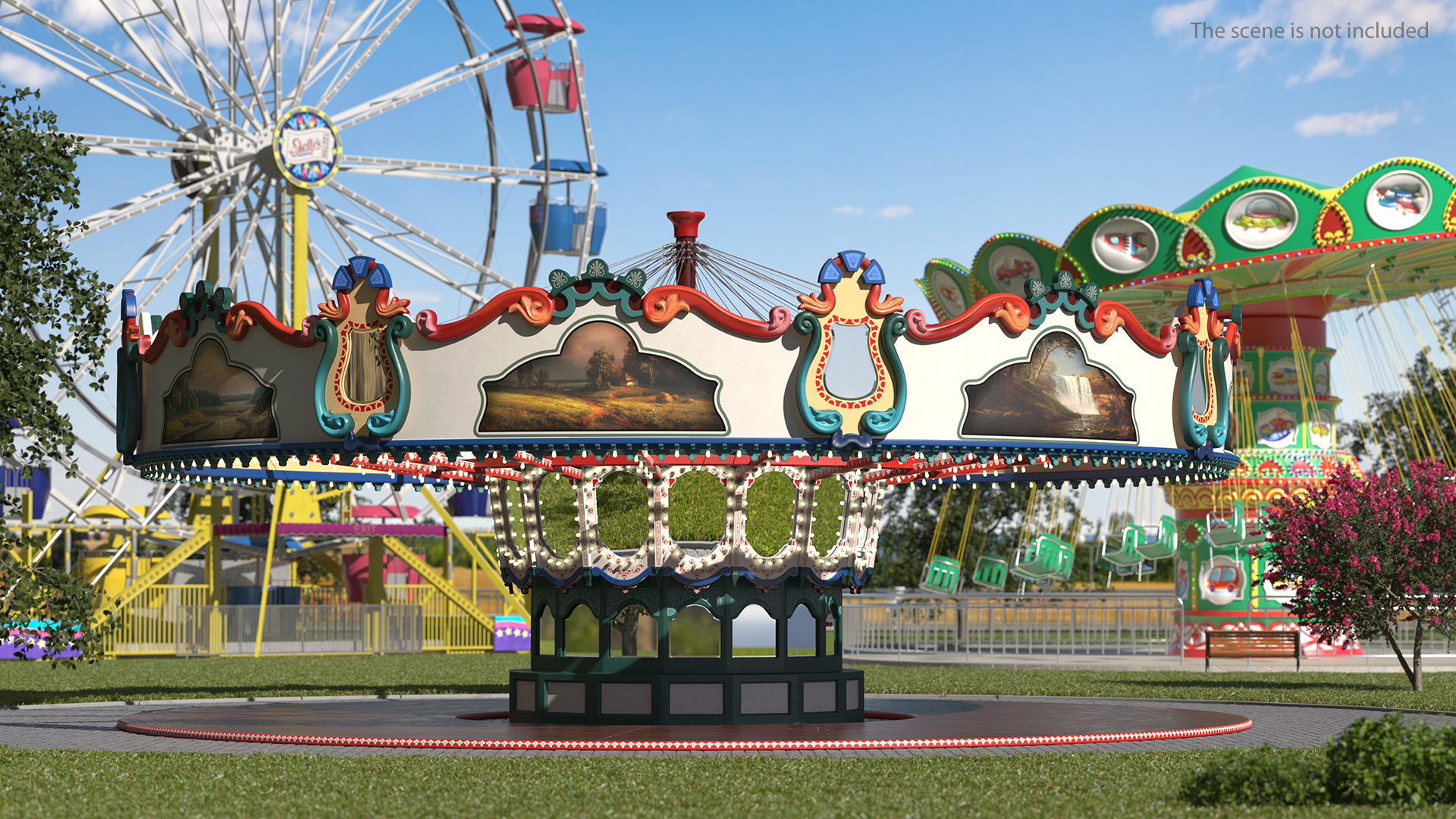 Empty Carousel 3D model