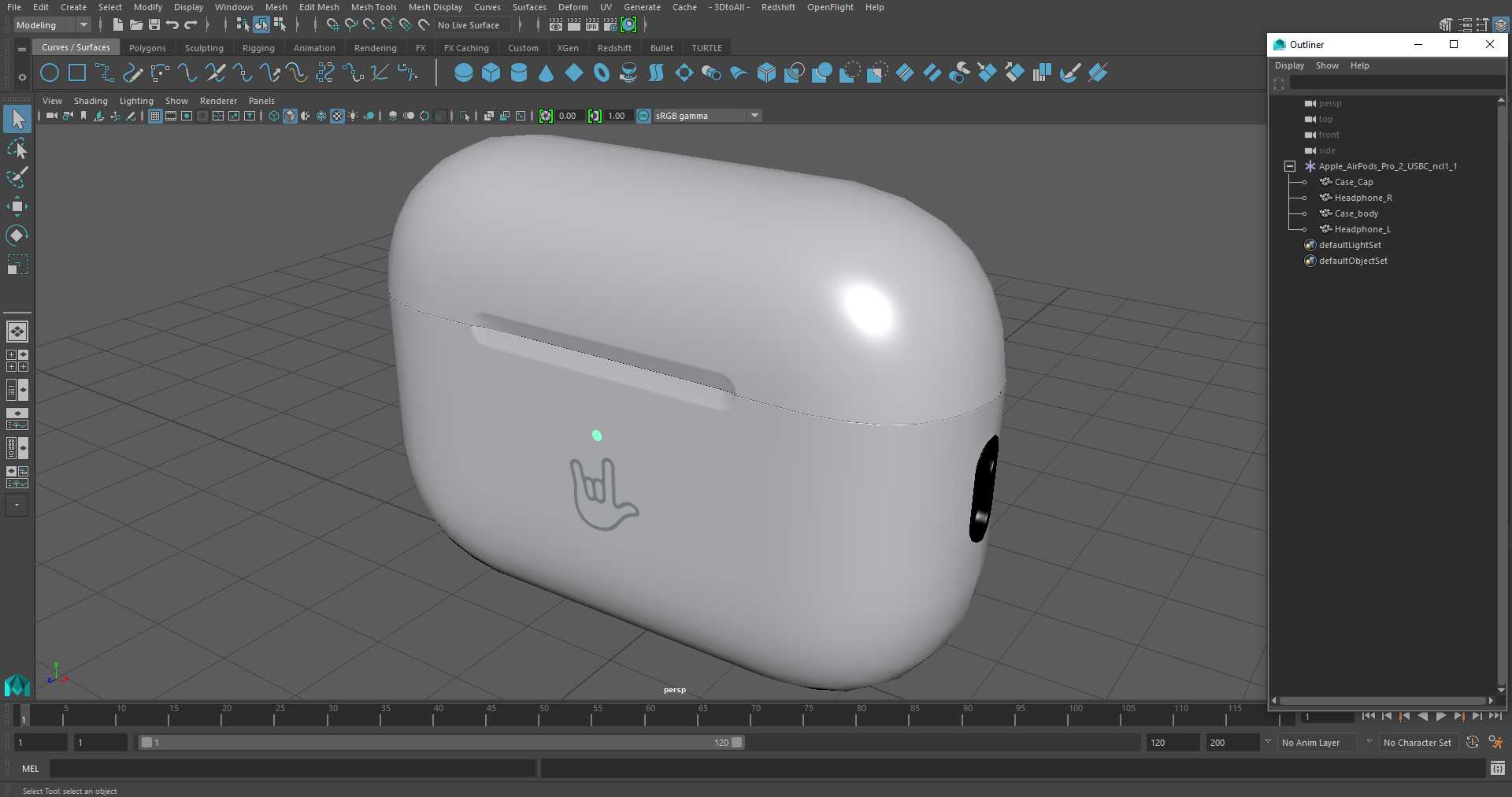 3D model Apple AirPods Pro 2 USB-C