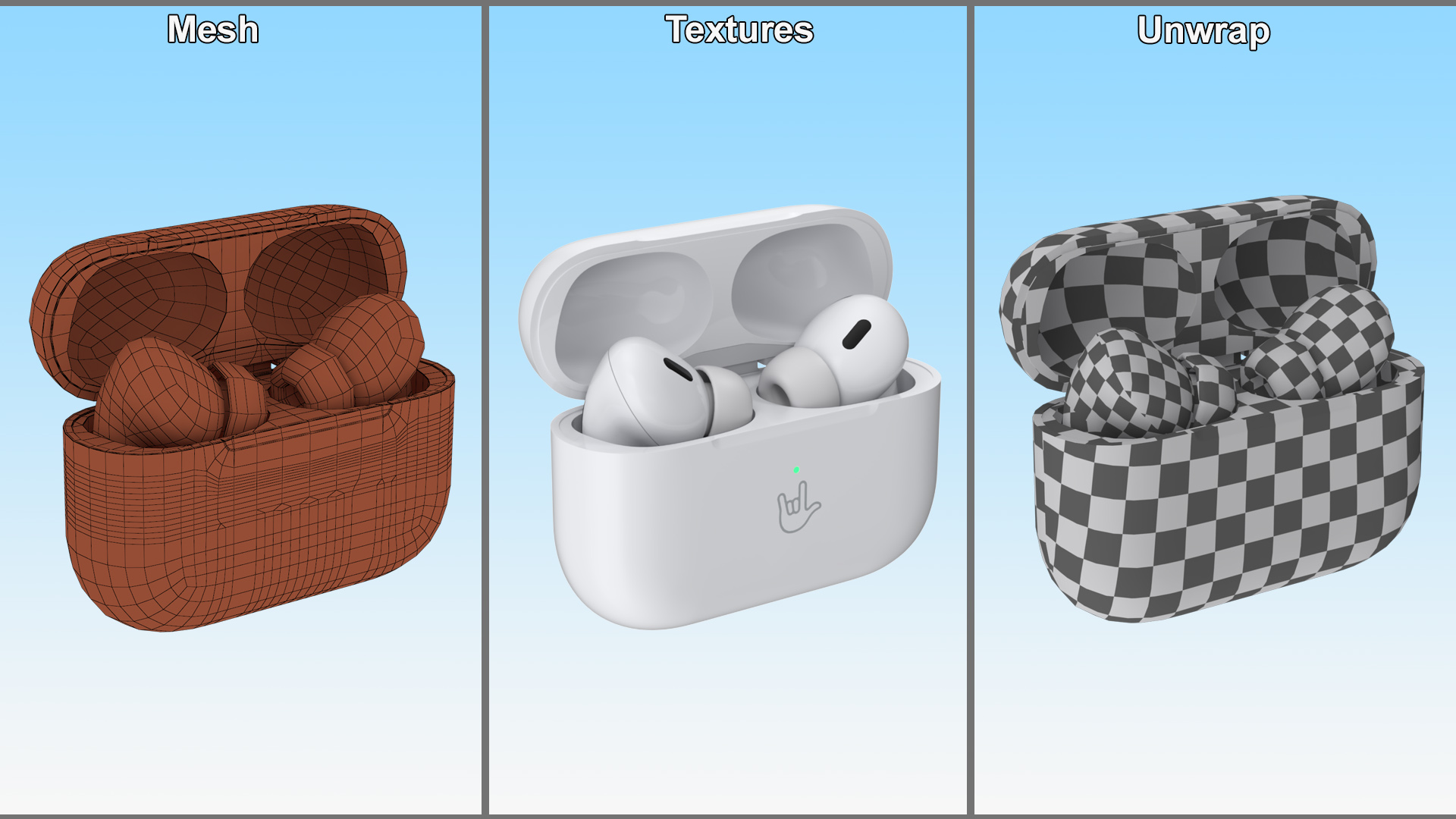 3D model Apple AirPods Pro 2 USB-C