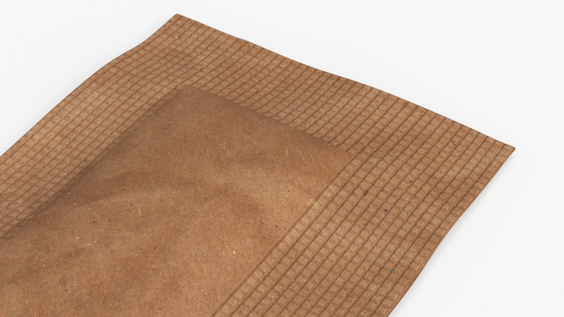 Brown Paper Sugar Sachet 3D model