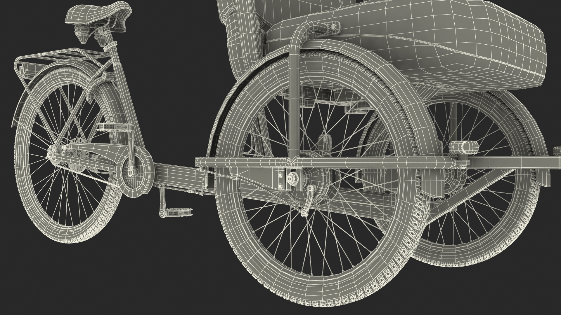 Cycle Rickshaw 3D model