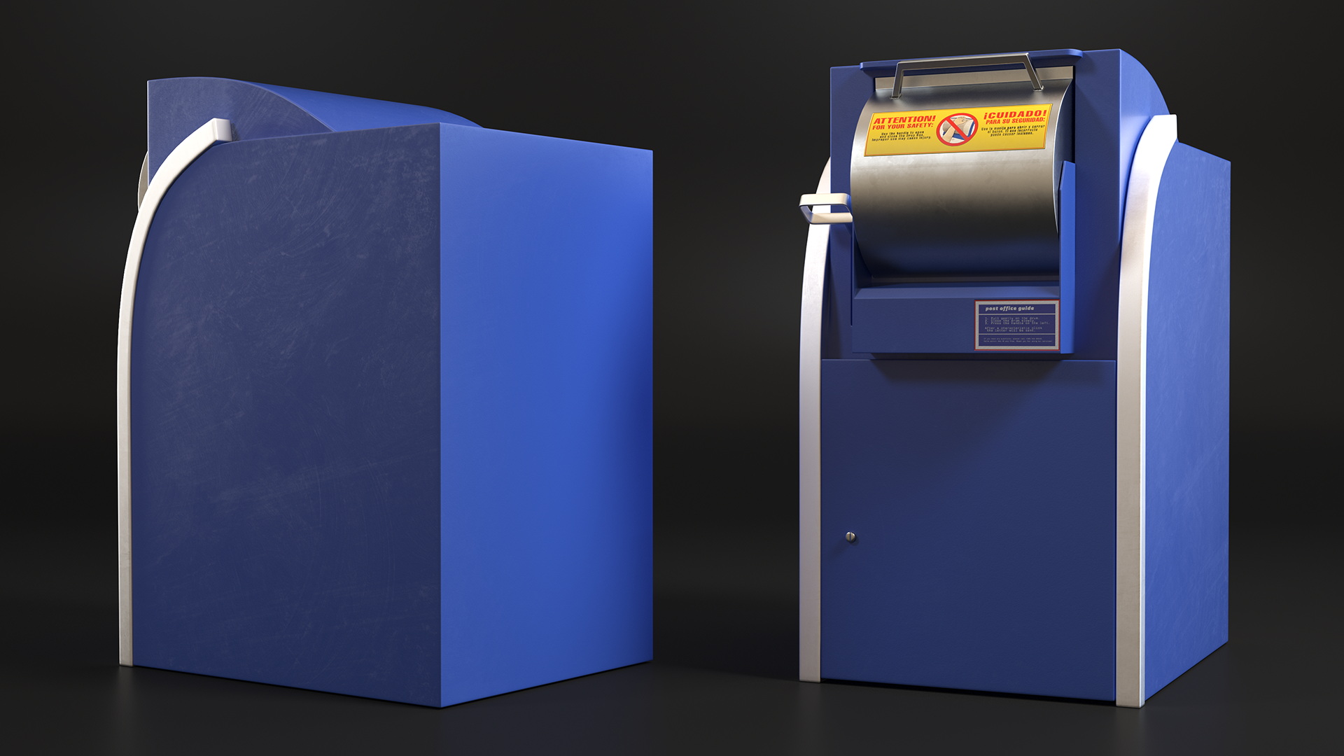 Parcel Drop Box Big 3D model