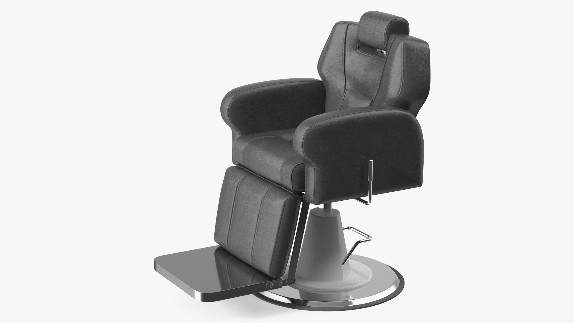 3D Recliner Salon Chair Black