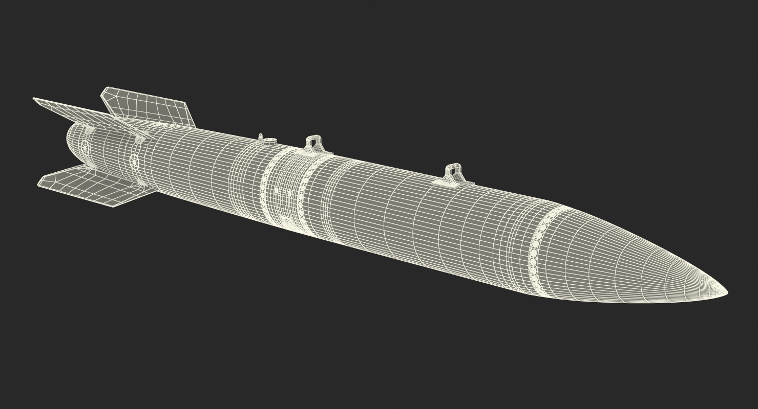 B61 Silver Bullet Fusion Bomb 3D model