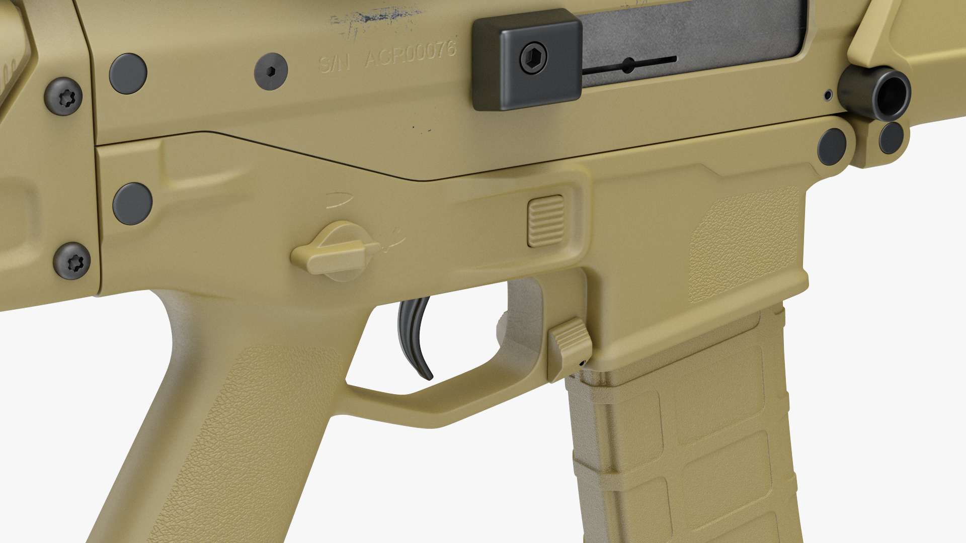 Combat Rifle with Thermal IR Scope 3D model