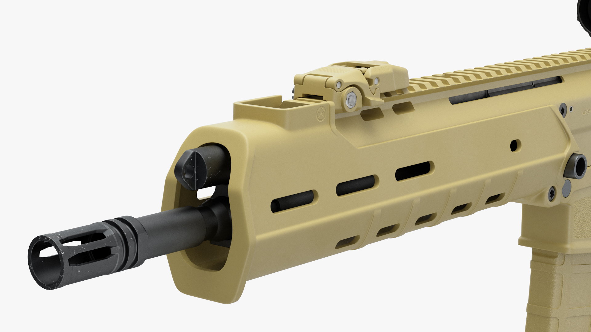 Combat Rifle with Thermal IR Scope 3D model