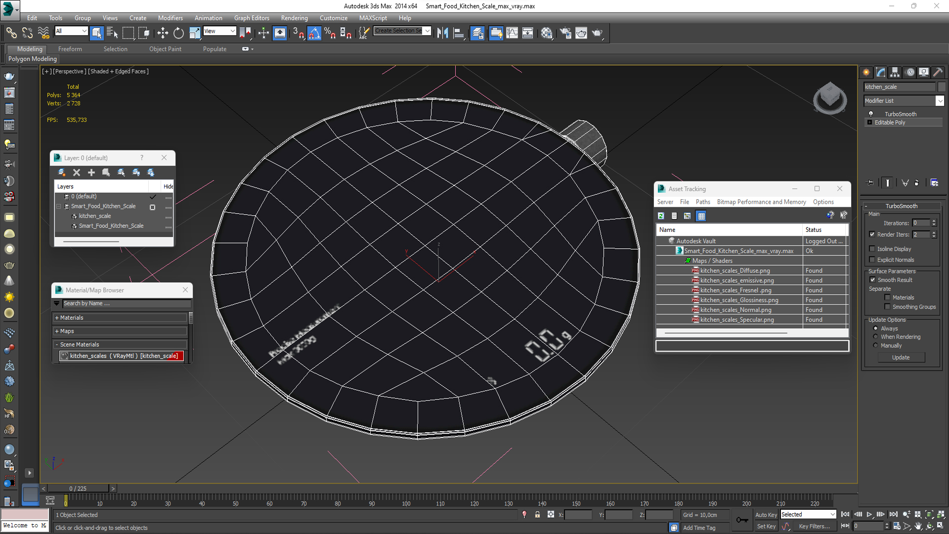 Smart Food Kitchen Scale 3D model