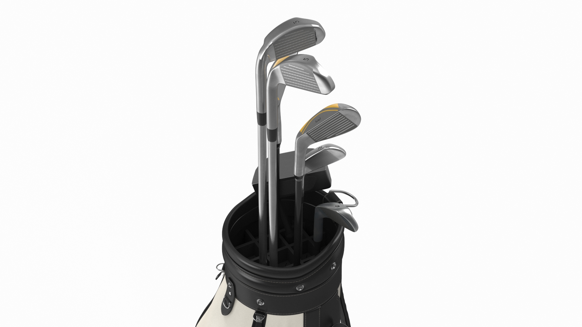 Golf Club Set with Bag 3D