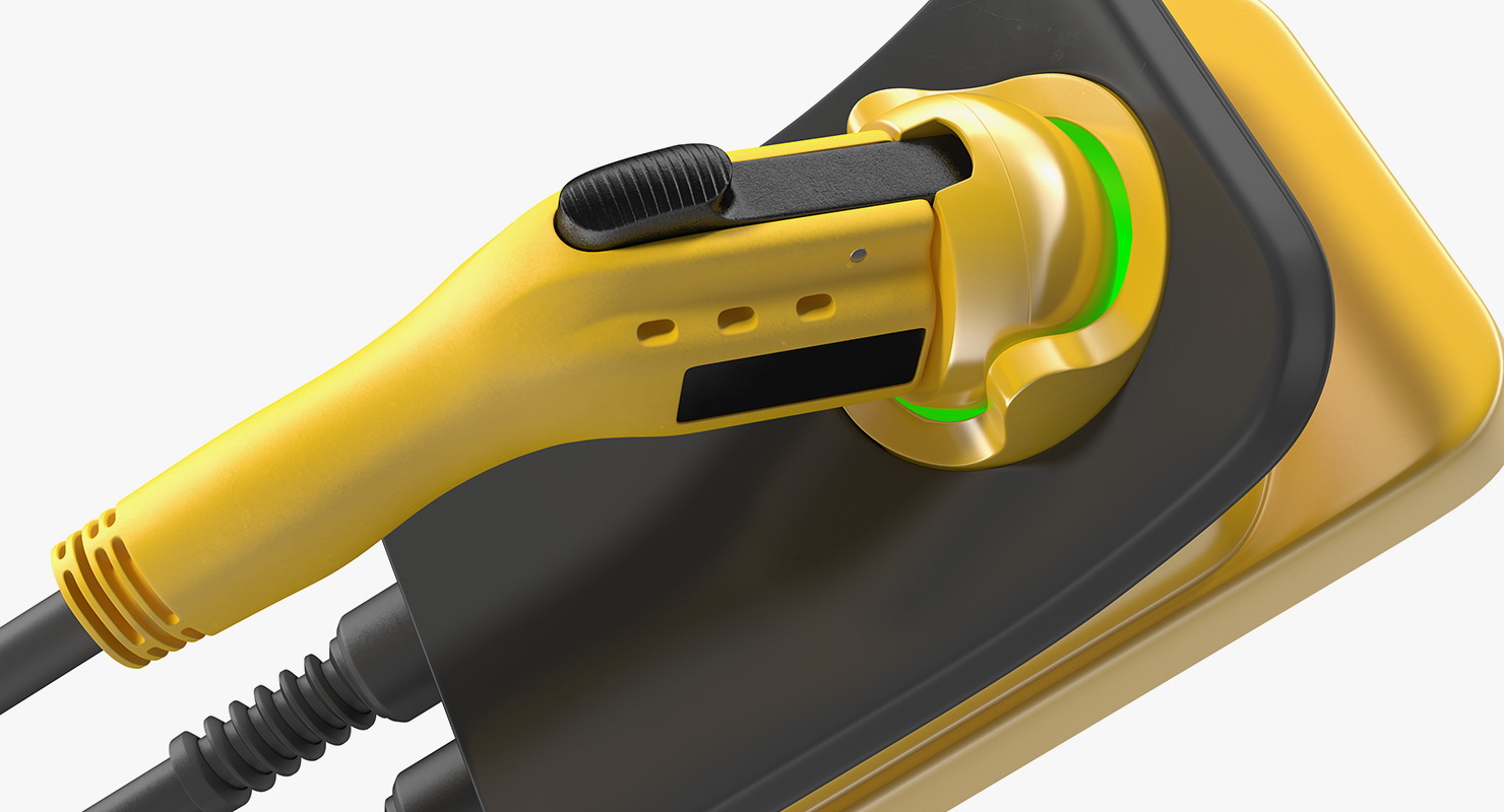 Electric Car Charging Plug Generic 3D model