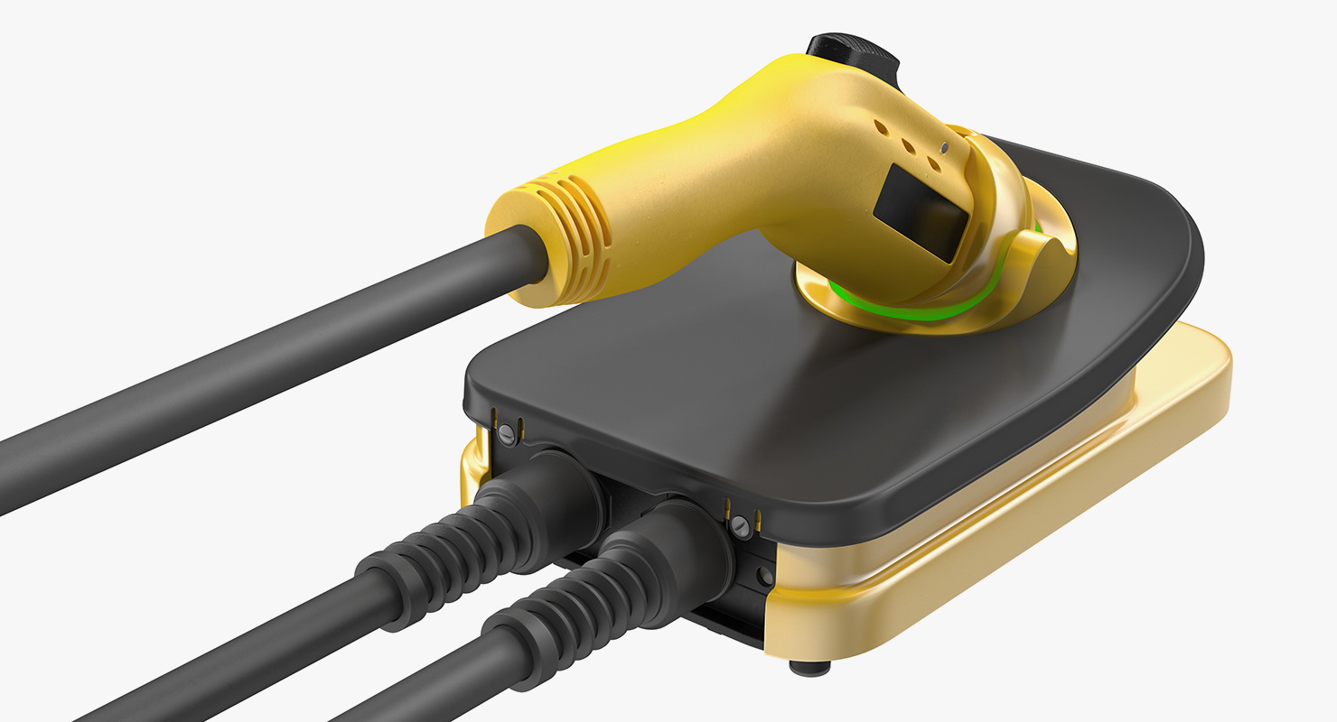 Electric Car Charging Plug Generic 3D model