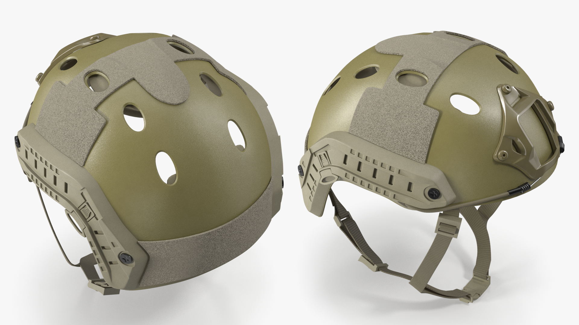 Airsoft Khaki Tactical Helmet 3D model