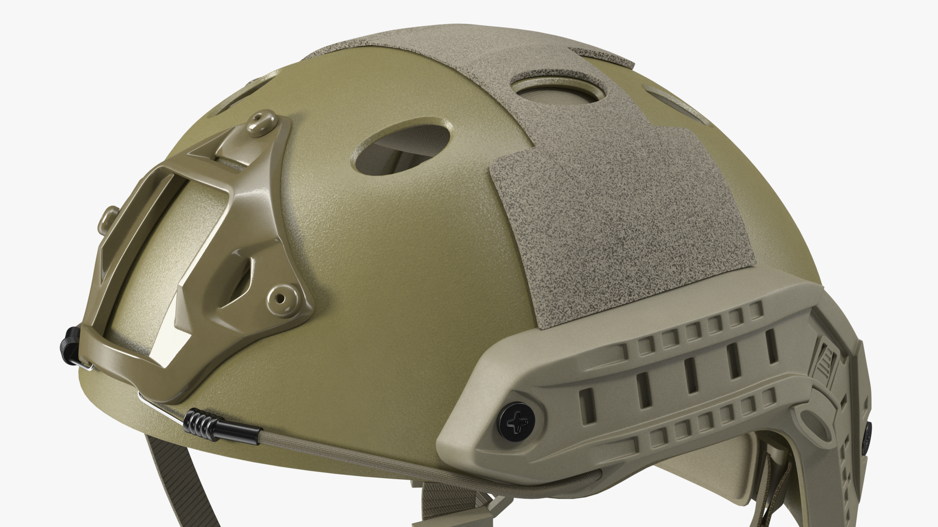 Airsoft Khaki Tactical Helmet 3D model