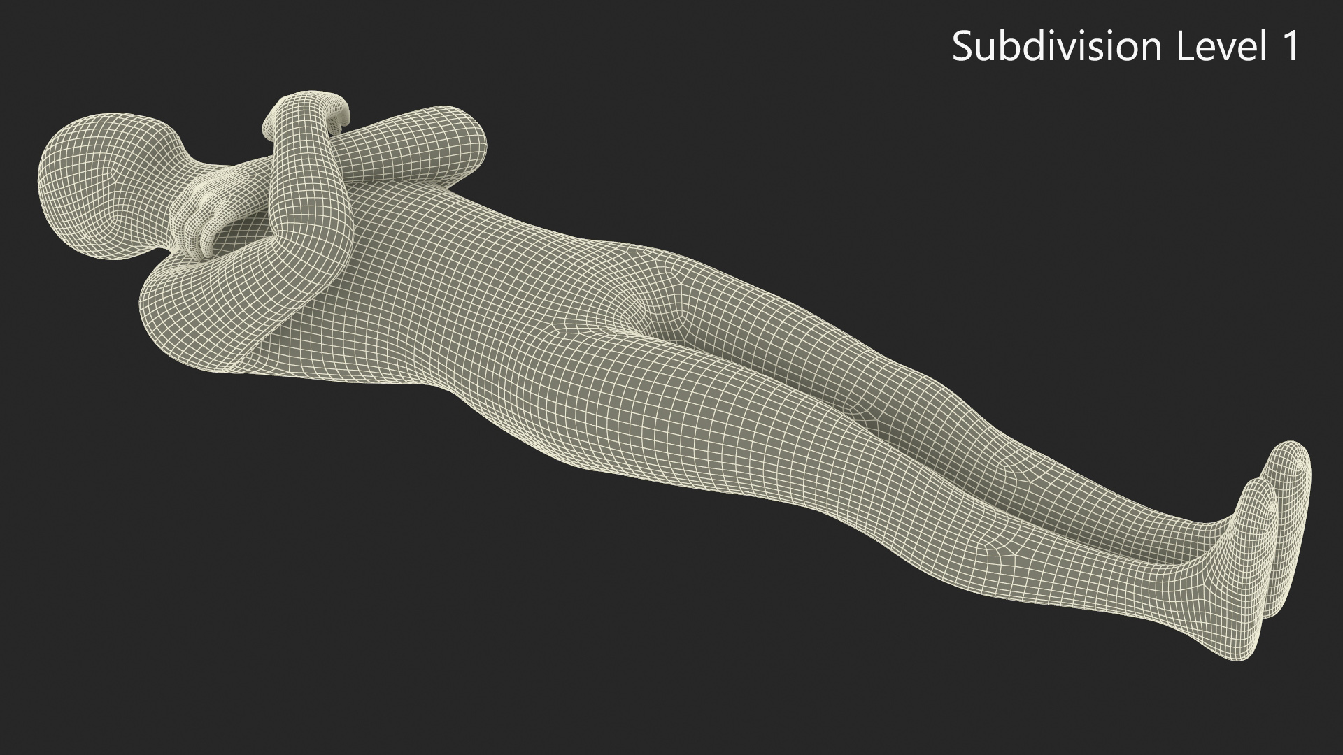 3D Mummy with Arms Crossed for 3D Print