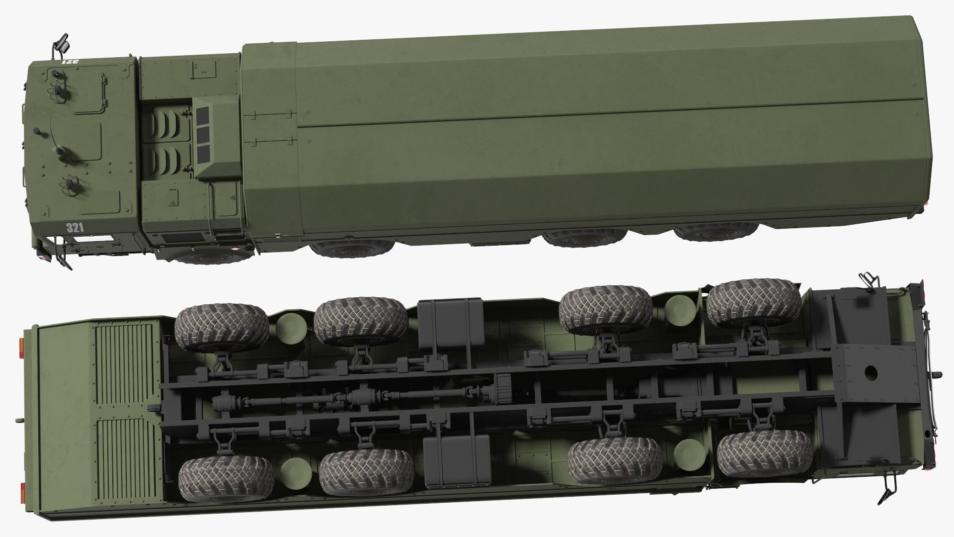 300P Bastion-P Mobile Defence Missile System 3D model