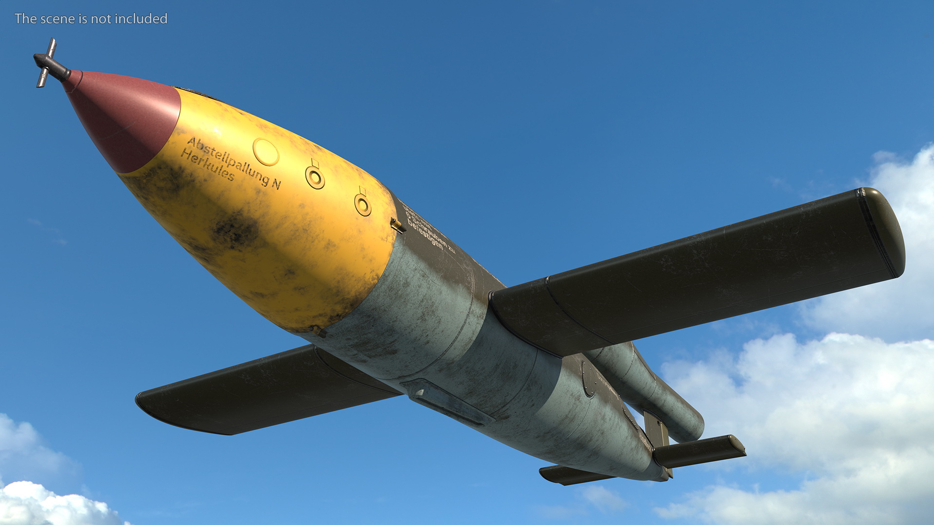 3D German WW2 Vergeltungswaffe 1 Flying Bomb