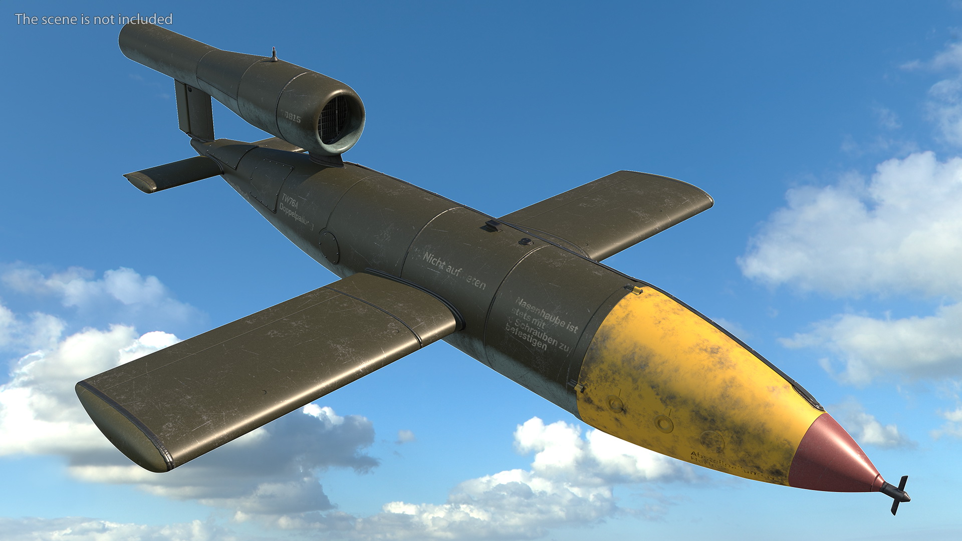 3D German WW2 Vergeltungswaffe 1 Flying Bomb