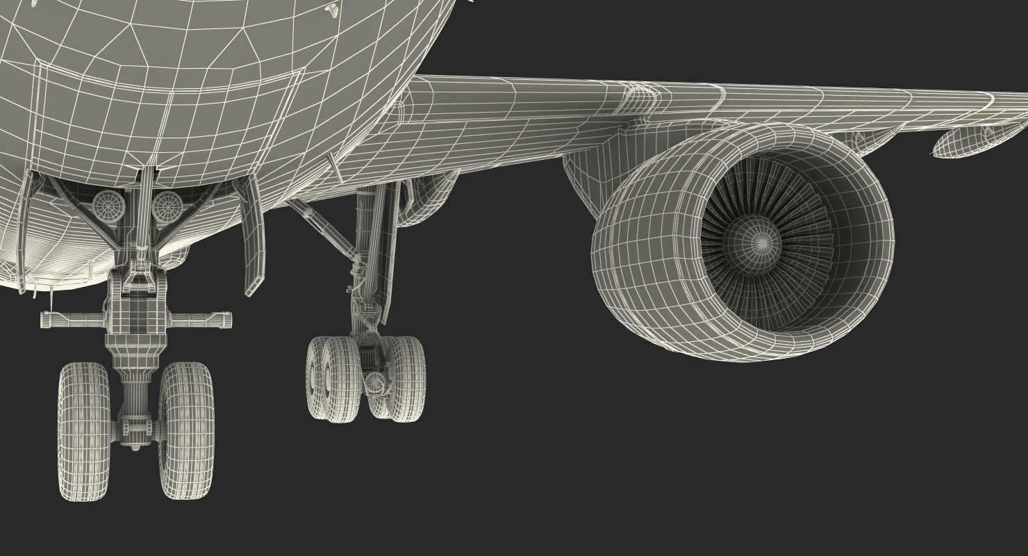 Airbus A310 300F Cargo Aircraft FedEx 3D