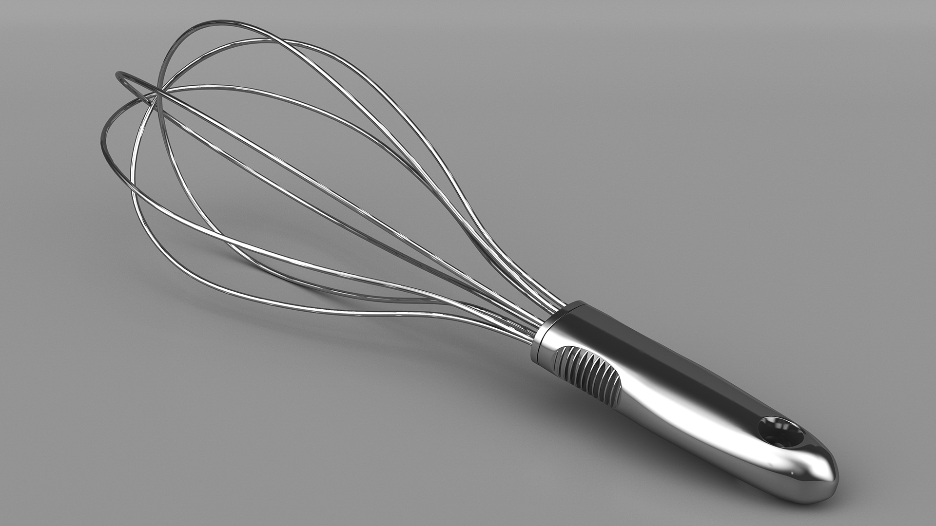 Stainless Steel Balloon Whisk 3D model