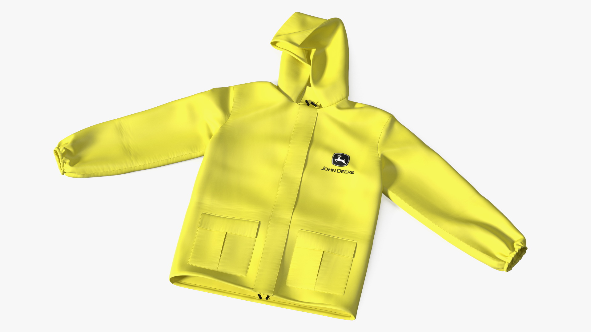 John Deere Yellow Rain Jacket 3D model