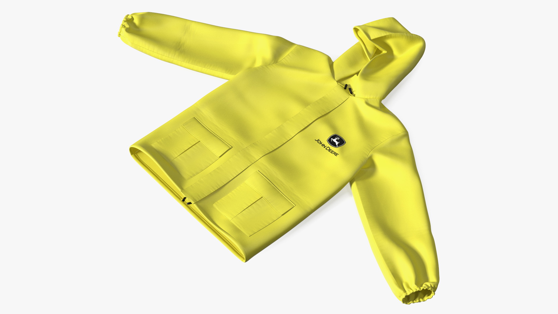 John Deere Yellow Rain Jacket 3D model