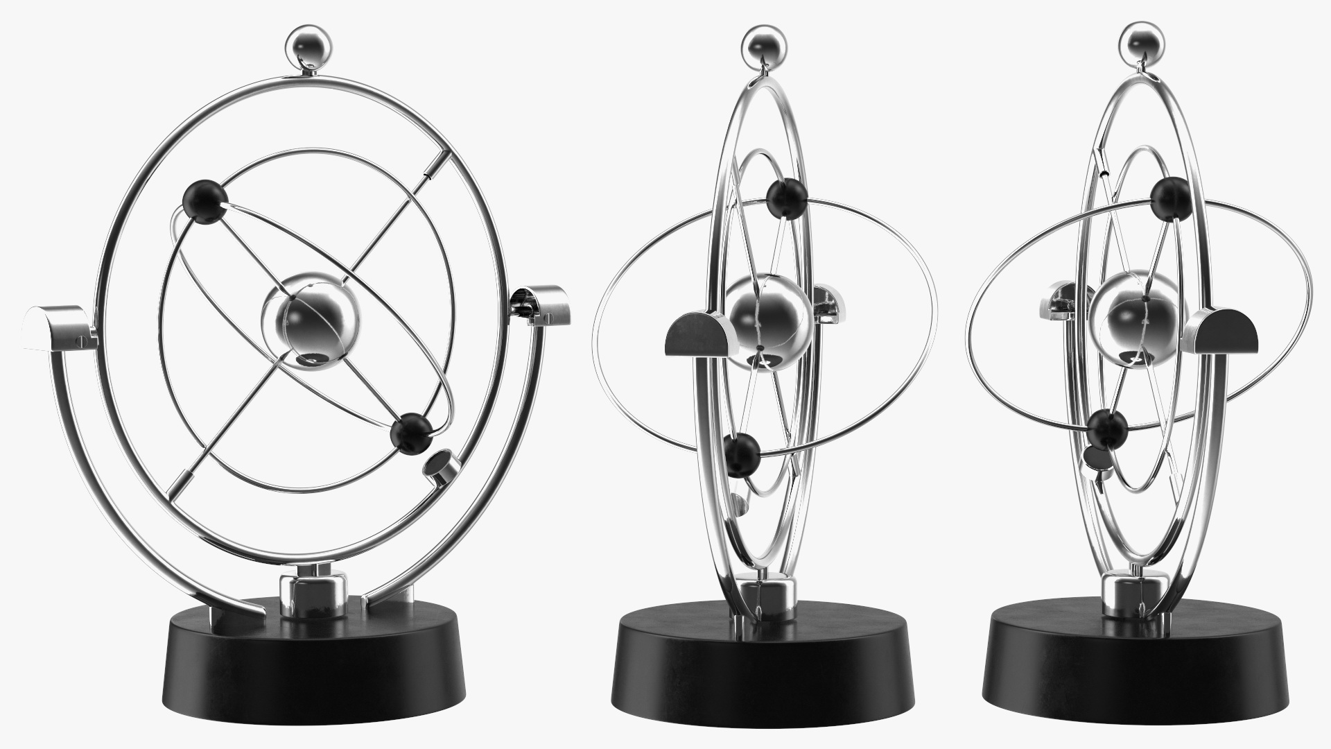 Orbital Newton Pendulum Model 3D model