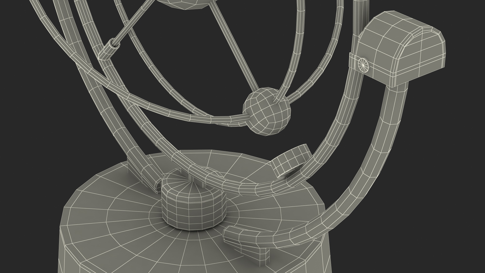 Orbital Newton Pendulum Model 3D model