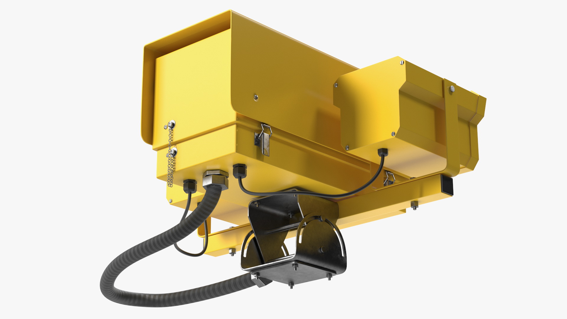 3D model Traffic Speed Control Camera Yellow