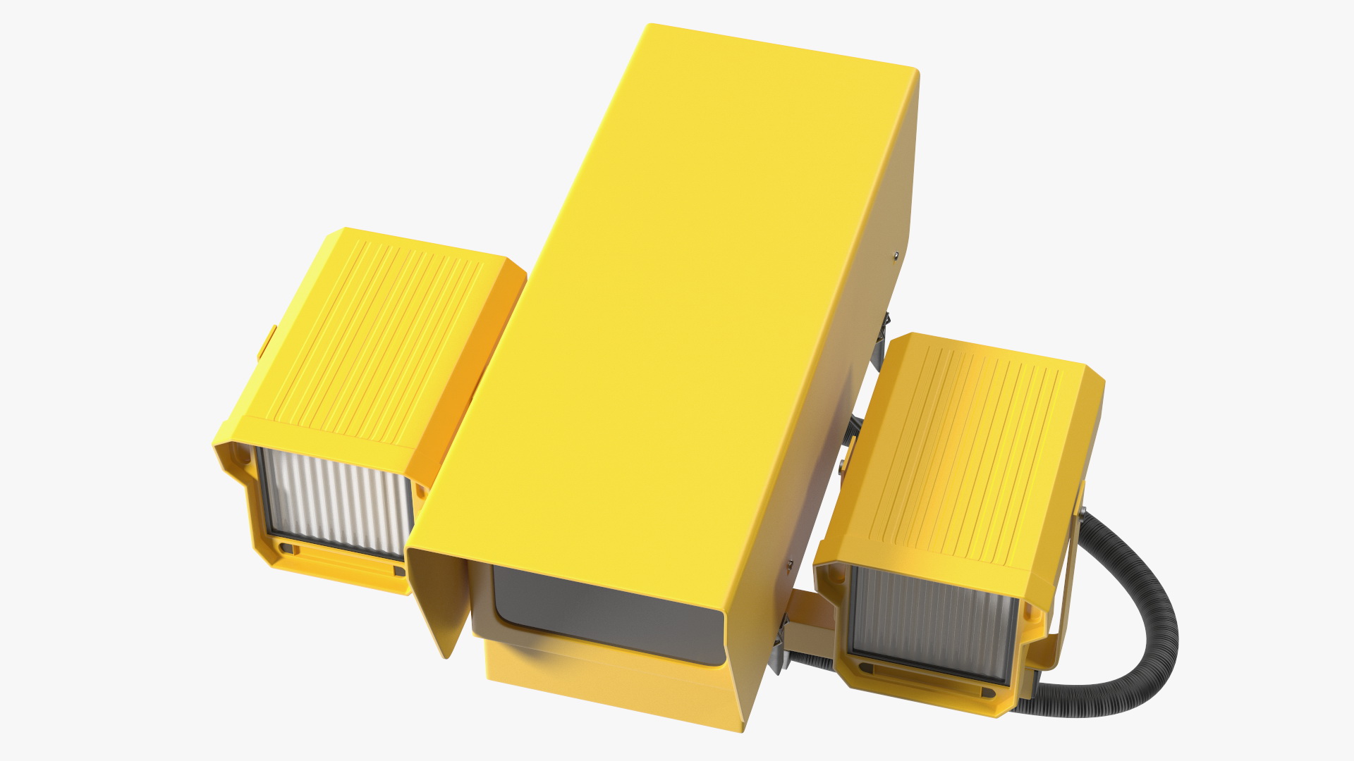 3D model Traffic Speed Control Camera Yellow