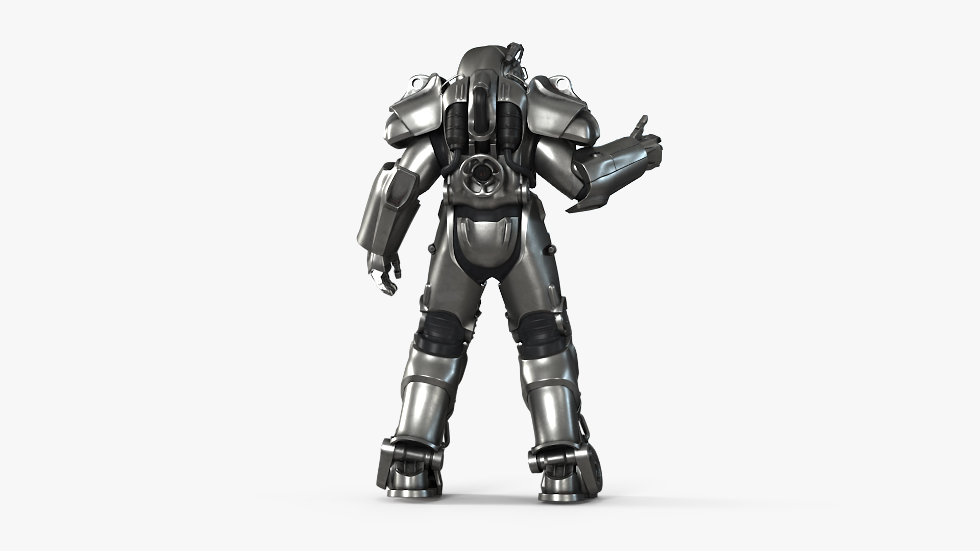 Fallout Combat Armor T 60 Thumb Up 3D model