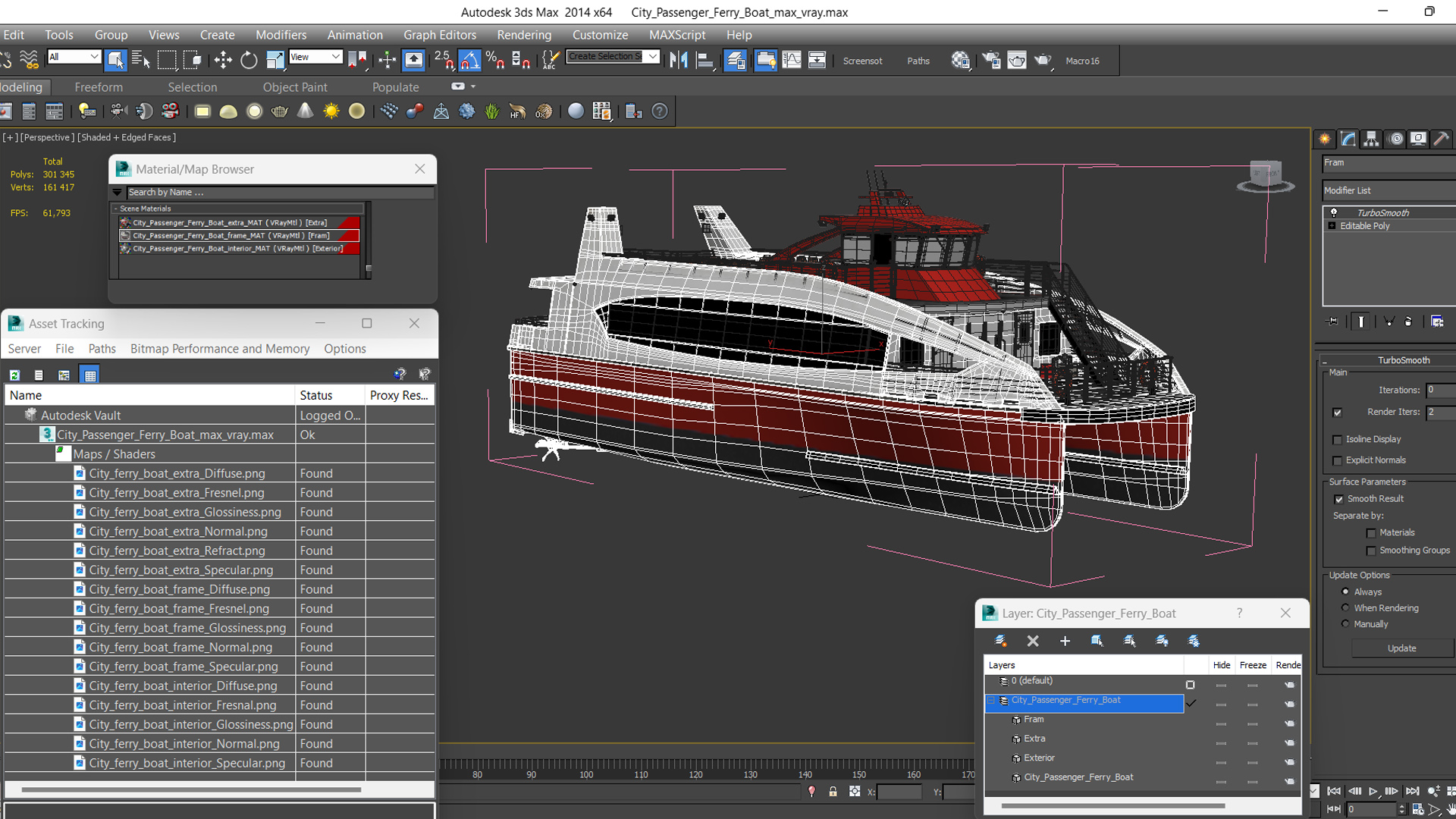 3D model City Passenger Ferry Boat