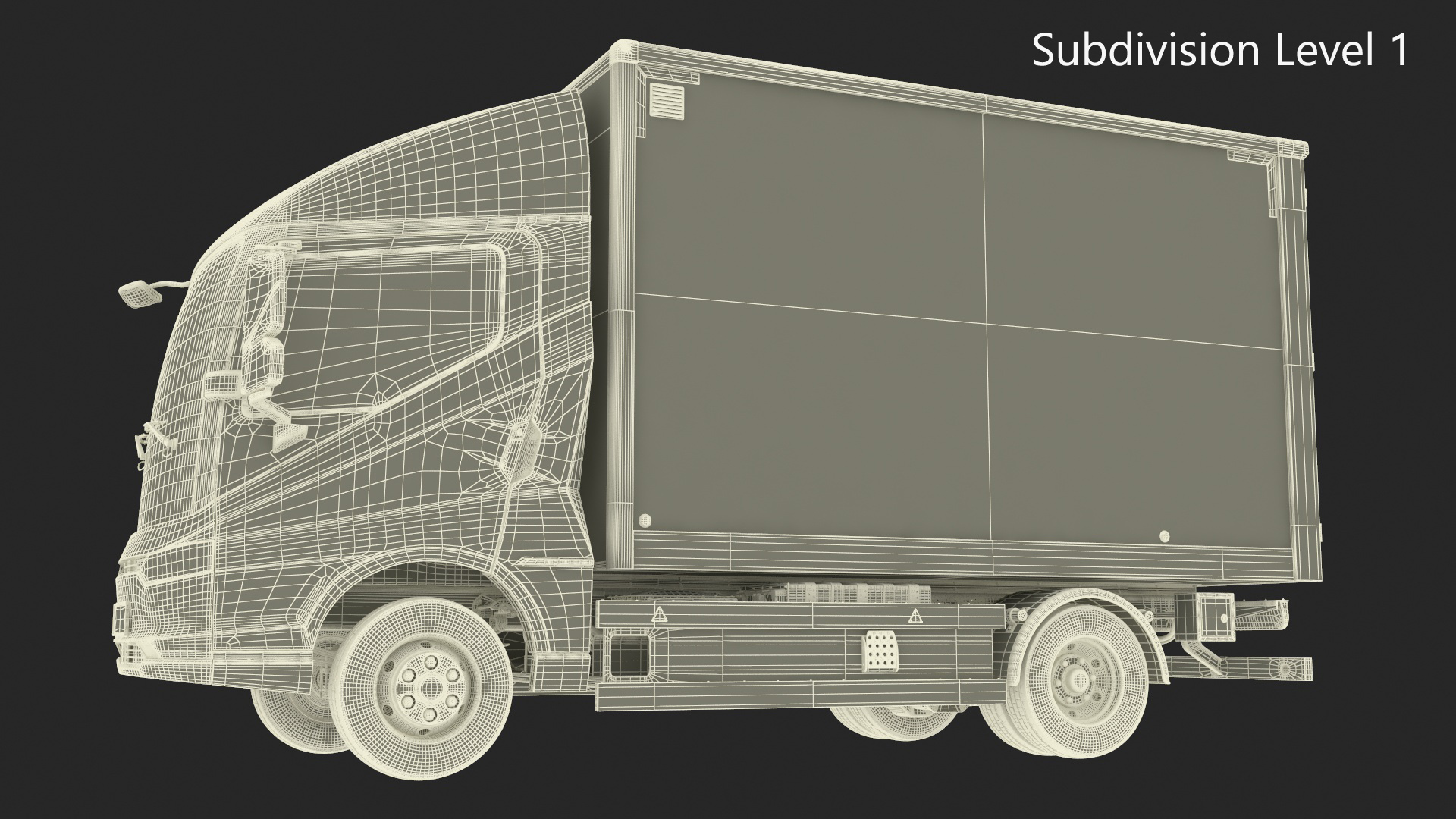 Electric Truck BYD ETM6 White 3D model