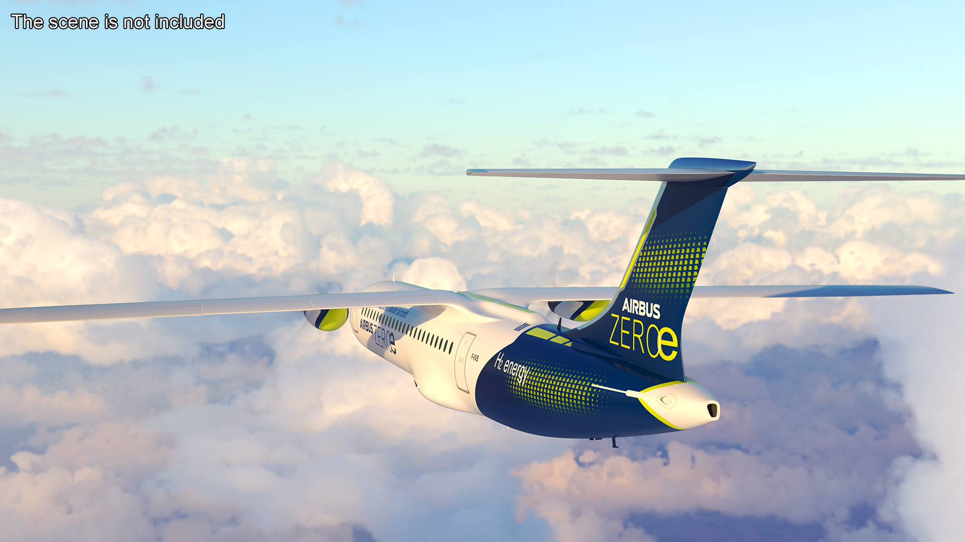 Airbus ZEROe Turboprop 3D