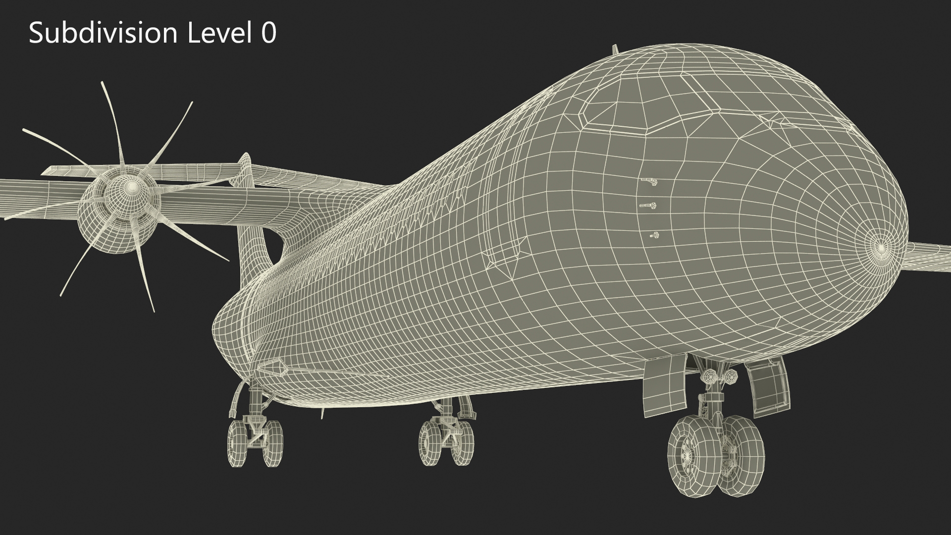 Airbus ZEROe Turboprop 3D