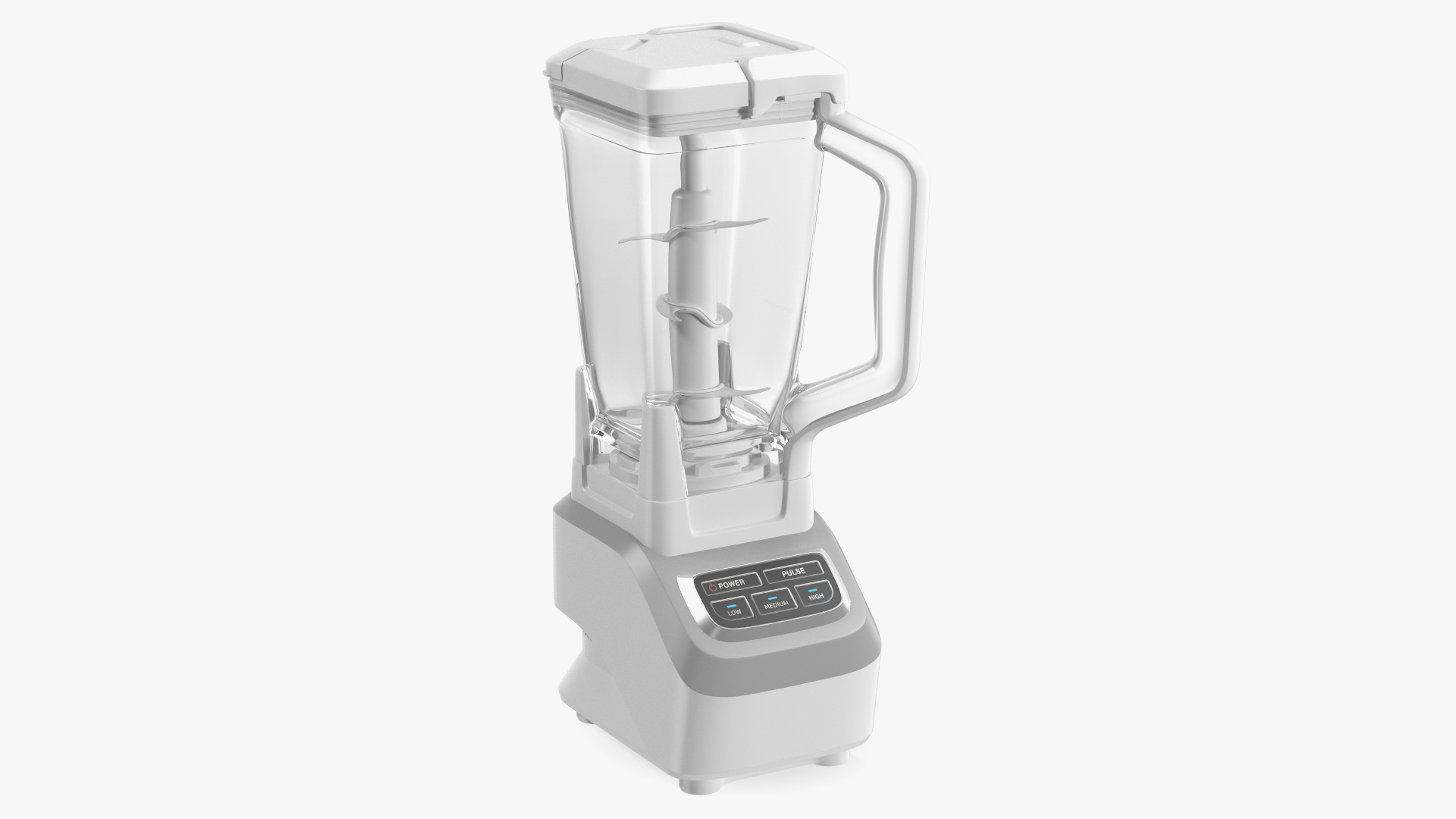 Professional Kitchen Blender White 3D model