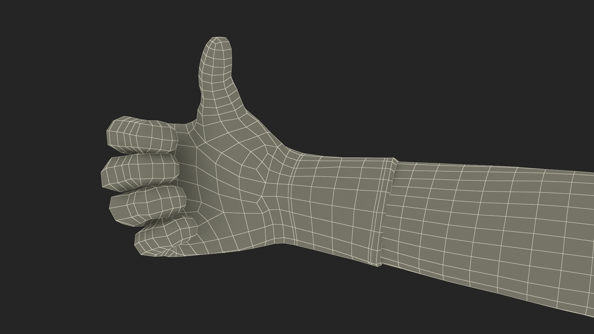 3D Hands in Red Safety Gloves Rigged model