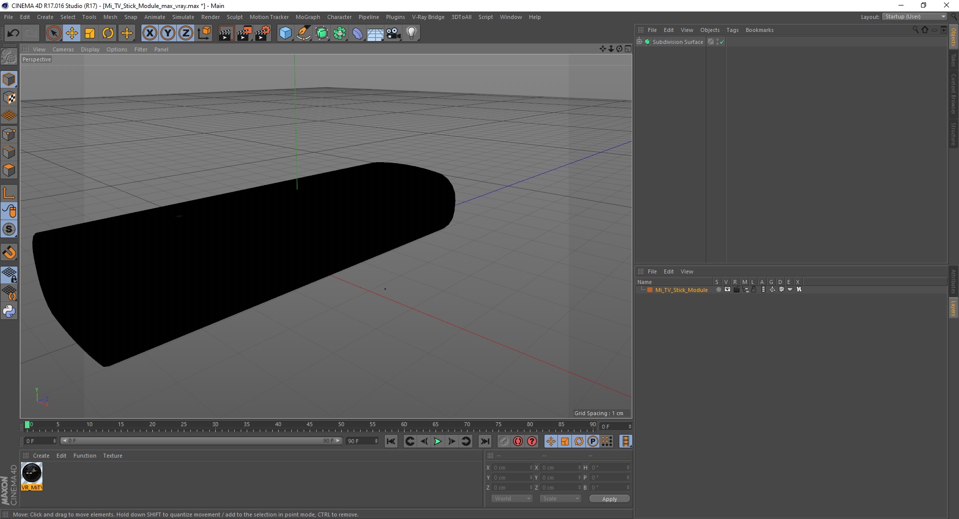 3D Mi TV Stick Module model