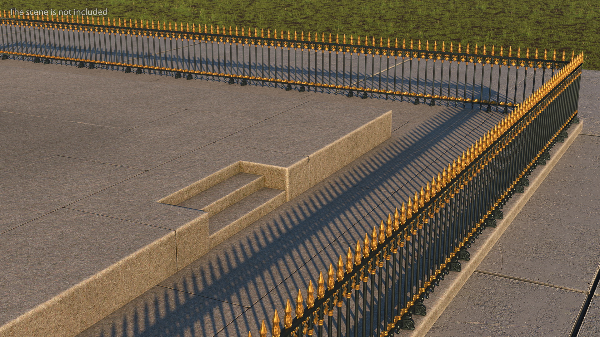 3D model Fenced Pedestal