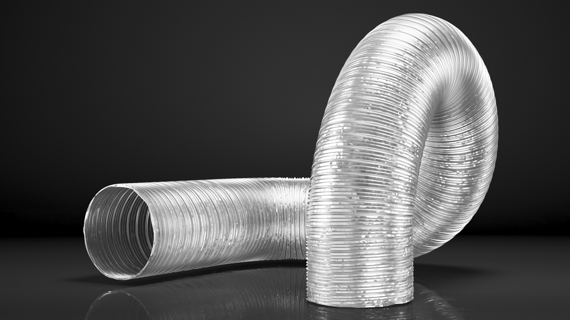 Flexible Aluminum Foil Duct 3D