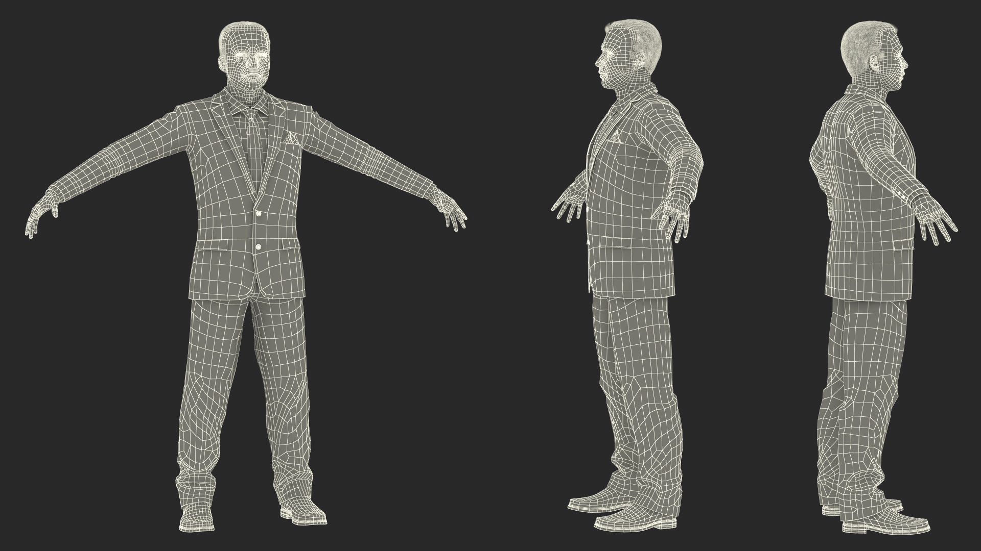 3D Businessman Rigged model